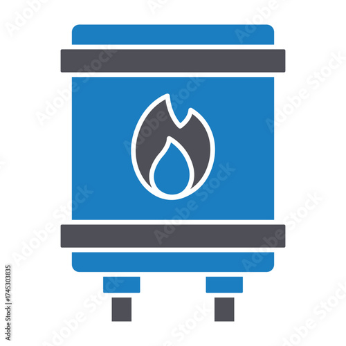Water geyser Vector icon which can easily modify or edit