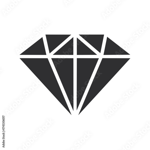 Graphic Diamond Shape for Jewels Gemstones and Luxury Accessories
