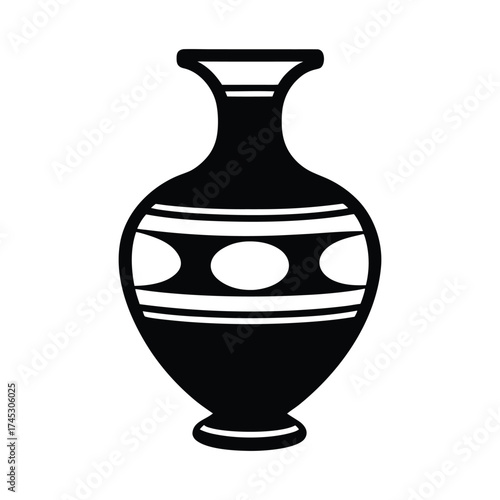vase on white background
