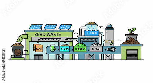 Zero Waste Plant, Green Energy And Recycling Management Process