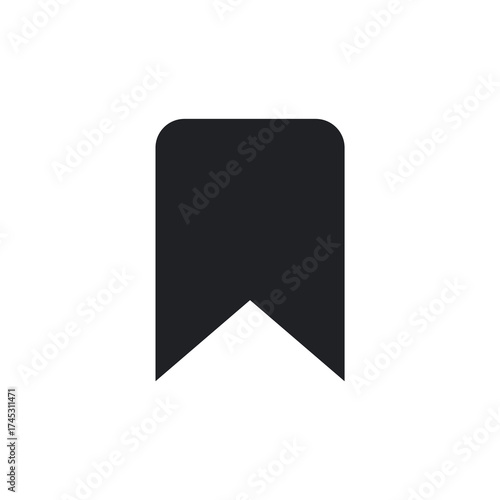Single Bookmark Ribbon UI UX Solid Icon