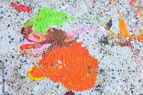 red and yellow paint