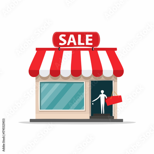 sale sign on shop window
