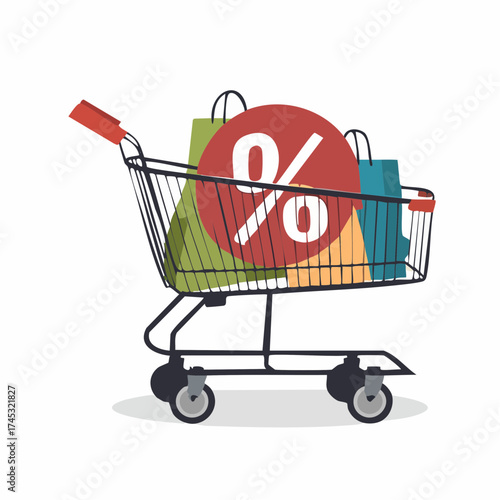 Illustration of a straw broom with a brown handle and orange binding, isolated on white.