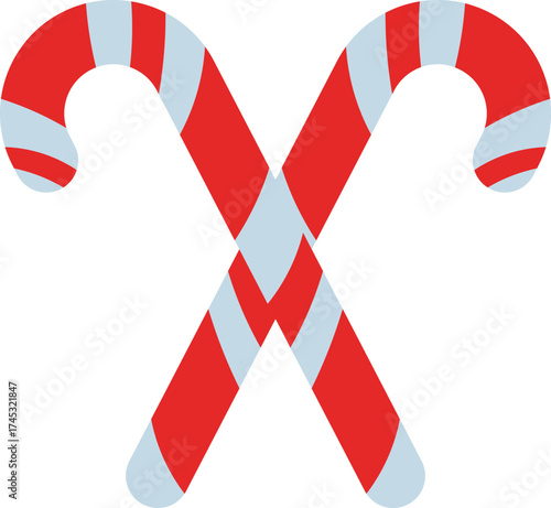 Christmas candy vector illustration
