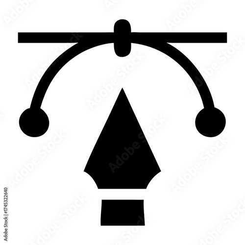 Vector art of vector pen tool icon for graphic design use