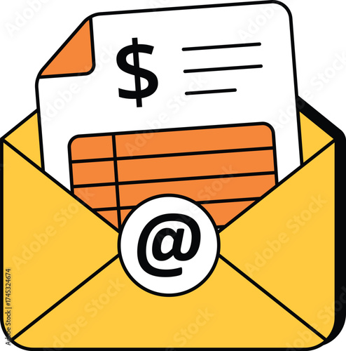 Email Invoice Payment Icon