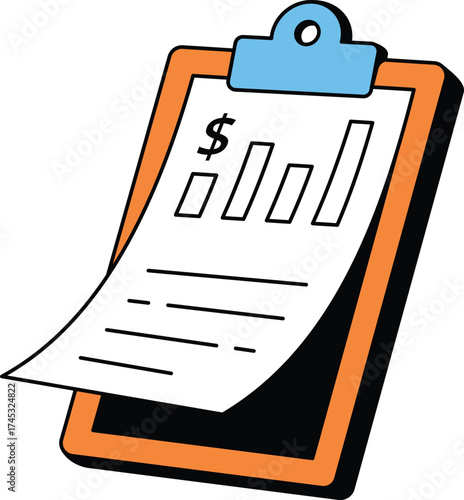 Expense Receipt Document Icon