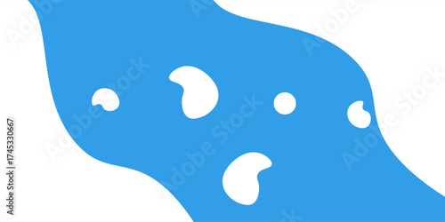 Art poster fresh milk with splashes on a background. Vector illustration in flat minimalistic style. disign