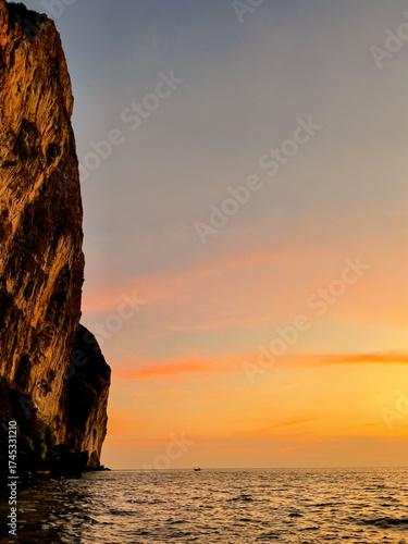 incredible sunset over the sea