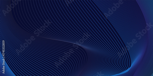 Premium background design with diagonal dark blue lines pattern. Vector horizontal template for digital luxury business banner. vector