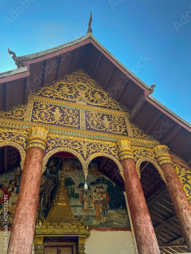the entrance of the temple