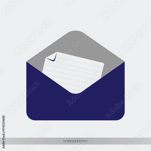 Sleek email marketing icon for modern brands, perfect for newsletters, announcements, and direct mail campaigns in a digital world