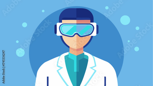 A doctor engaging with a virtual reality headset to simulate a patient examination illustrating the integration of immersive technology in digital health.