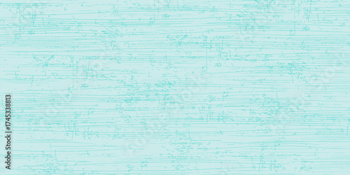 Abstract grain wood image texture on blue cyan board background.