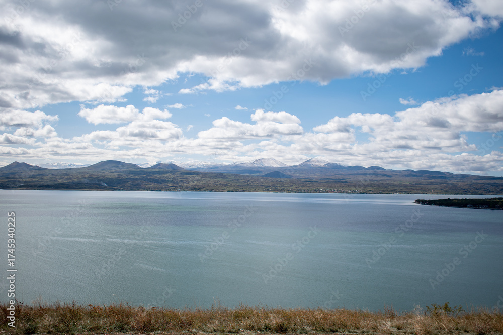 Fototapeta premium Water landscape. Mountain lake
