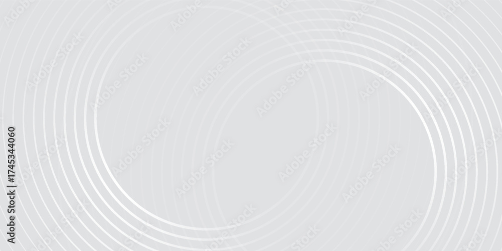 Fototapeta premium Abstract white glowing geometric lines on gray background. Modern shiny blue modern graphic