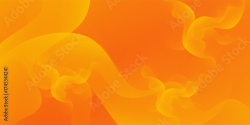 A vibrant gradient background features a combination of orange and yellow hues with soft, natural modern nice abstract pattern