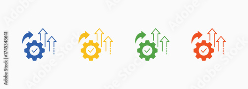 Enhance Icon Set Color Multiple Style Collection