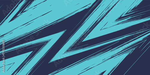 Abstract blue banner design vector, dynamic sporty horizontal background template for media promotion or web banner