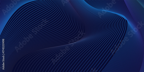 Premium background design with diagonal dark blue lines pattern. Vector horizontal template for digital luxury business banner. Vector