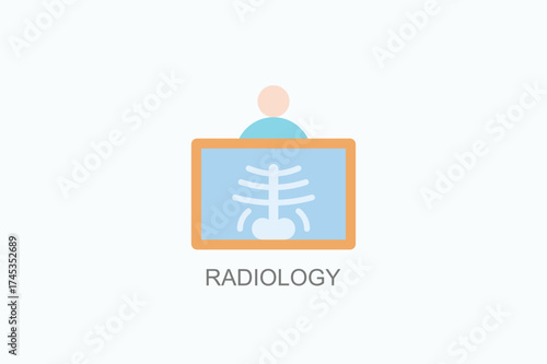 Radiology Icon Or Logo Isolated Vector Illustration