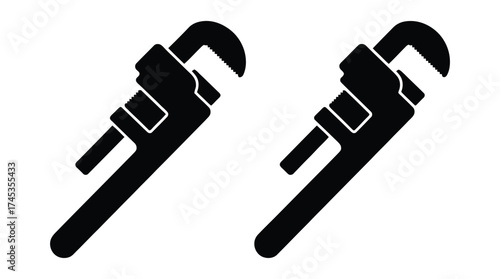 Pipe Wrench icon vector illustration