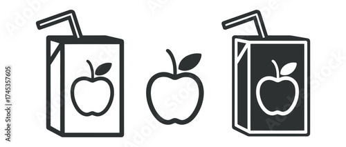 Quench your thirst with refreshing apple juice and enjoy the simple pleasure of a crisp apple, perfect for promoting healthy lifestyles and delicious beverage options in modern designs