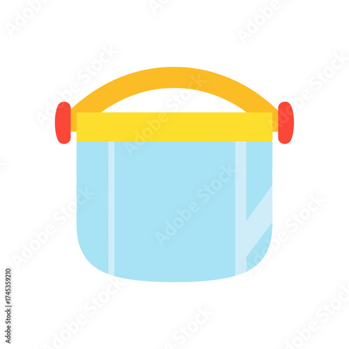 Protective face shield for medical and industrial use to prevent infection.