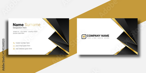 Creative modern luxury business card design, Minimalist and professional visiting card template
