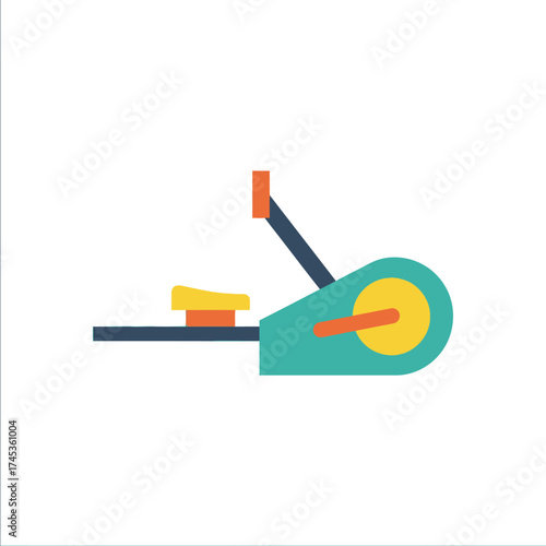 Stylized Exercise Stepper Machine Illustration for Fitness Concepts.