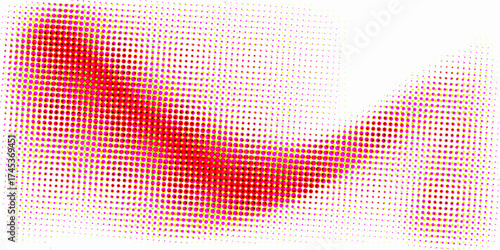 Futuristic red background design , abstract background green, and red light with grid pattern, blurry background, empty space.