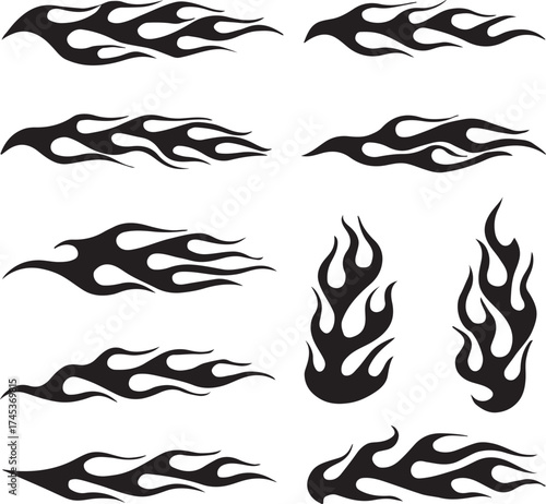 tribal tattoo design elements vector