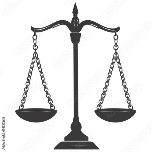 scales of justice isolated
