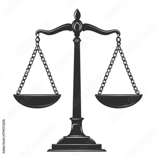 scales of justice isolated
