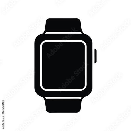 Modern smart watch icon representing wearable technology and digital accessories