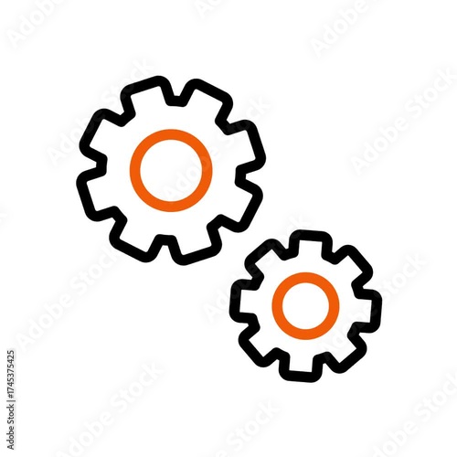 double setting Animated Video Icon - Motion Graphics