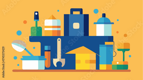 A DIY workspace filled with tools paint cans and wood pieces showcasing a creative mind at work on various renovation projects.