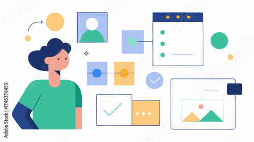 A collage of feedback forms user testing results and mood boards illustrating the research and refinement aspects of product design.