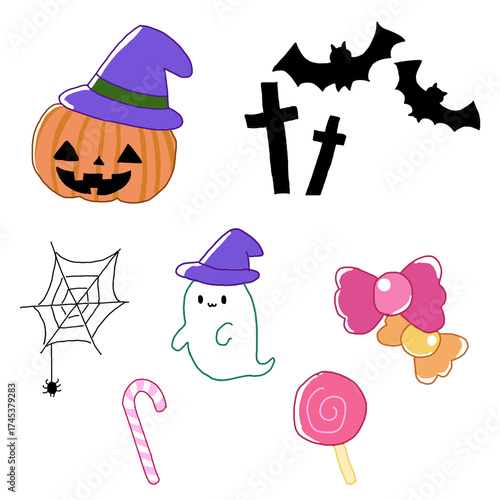 10月ハロウィンのイラスト