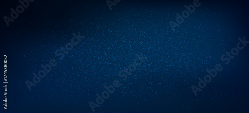 Abstract background. The beautiful starry sky is blue. The stars glow in complete darkness. Fantastic galaxy. Open space. Vector illustration.
