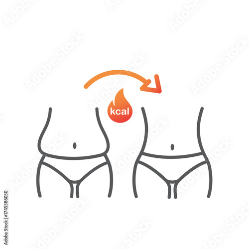 Time to lose weight.  Progress fitness and diet. Process of losing weight. Girl before and after slimming. 