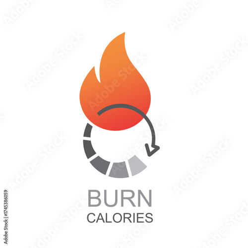 Check out icon of calories burn , vector.