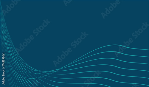 Abstract blue wave background