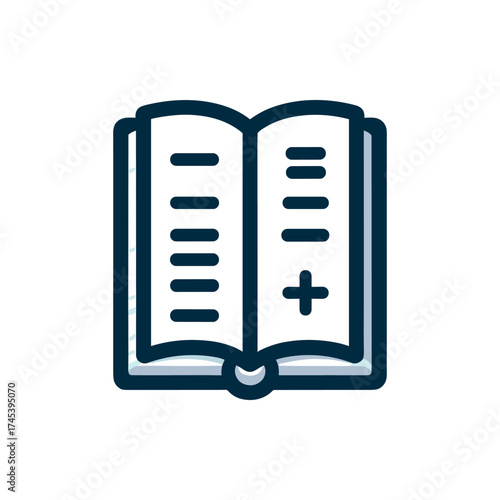 Open book with visible text, showcasing pages filled with information in a serene setting