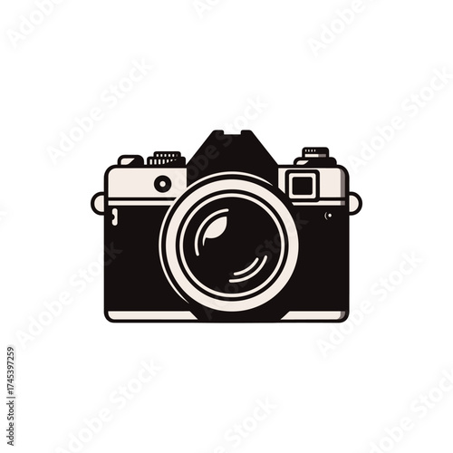 Vintage camera illustration showcasing a classic design, ideal for photography enthusiasts