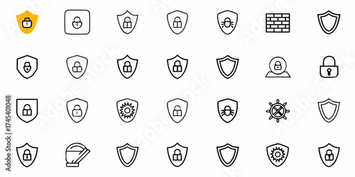 Robust security solutions with dynamic shield icons for comprehensive protection, ideal for cybersecurity, privacy, and data safety applications in modern digital landscape