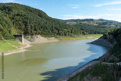 Lake Trebecco is an artificial reservoir on the Tidone River.