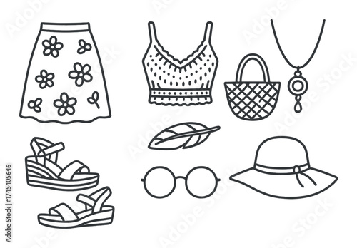 Construction icons set: tools, equipment, and safety symbols.