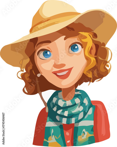 woman cartoon character